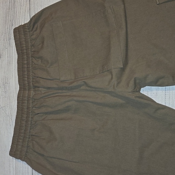 PacSun Kendall & Kylie Canvas Pull-On Cargo Pants Olive Green Size S NWOT - Picture 10 of 13